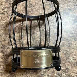 MacKenzie-Childs Black and Gold Metal Holder